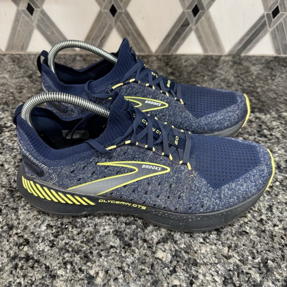 Brooks Glycerin 20‎ Shoes Mens Size 10 Blue StealthFit Running Athletic Road Gym
